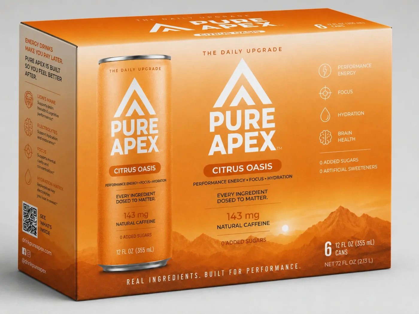 Pure Apex Citrus Oasis 6-pack, 12 fl oz cans